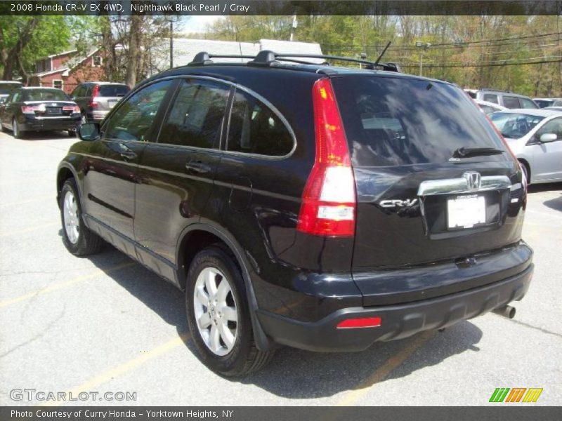 Nighthawk Black Pearl / Gray 2008 Honda CR-V EX 4WD
