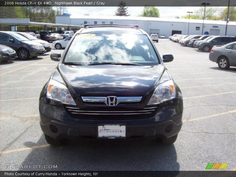 Nighthawk Black Pearl / Gray 2008 Honda CR-V EX 4WD
