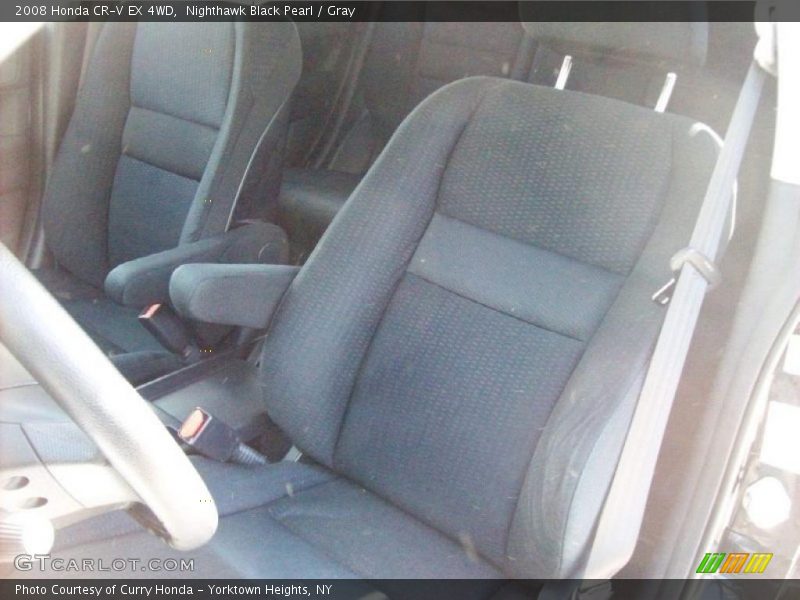 Nighthawk Black Pearl / Gray 2008 Honda CR-V EX 4WD