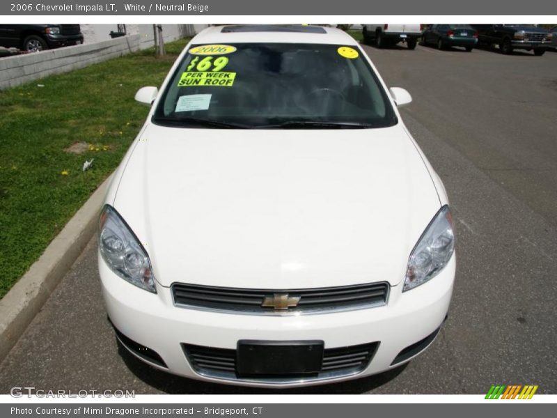 White / Neutral Beige 2006 Chevrolet Impala LT