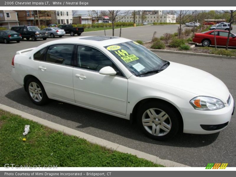 White / Neutral Beige 2006 Chevrolet Impala LT
