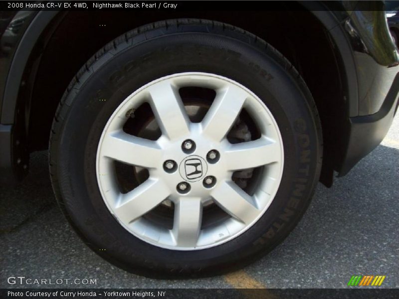Nighthawk Black Pearl / Gray 2008 Honda CR-V EX 4WD