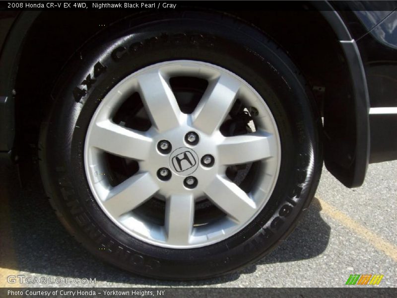 Nighthawk Black Pearl / Gray 2008 Honda CR-V EX 4WD