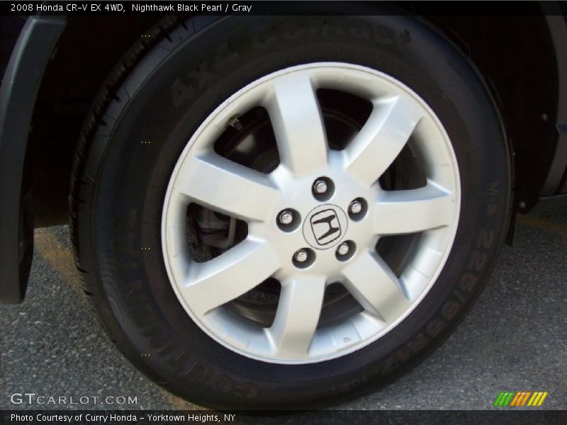 Nighthawk Black Pearl / Gray 2008 Honda CR-V EX 4WD