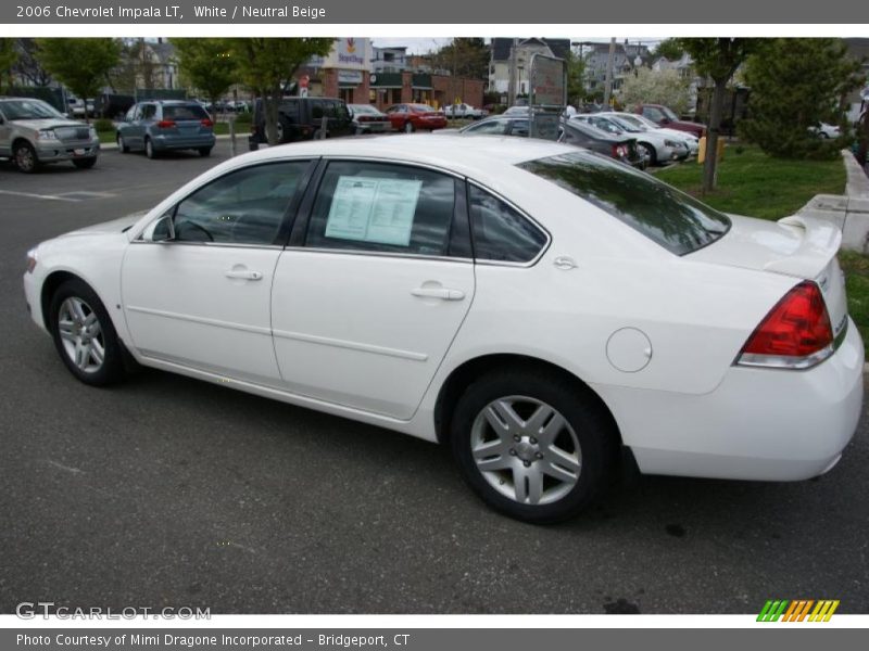 White / Neutral Beige 2006 Chevrolet Impala LT