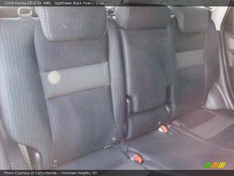 Nighthawk Black Pearl / Gray 2008 Honda CR-V EX 4WD