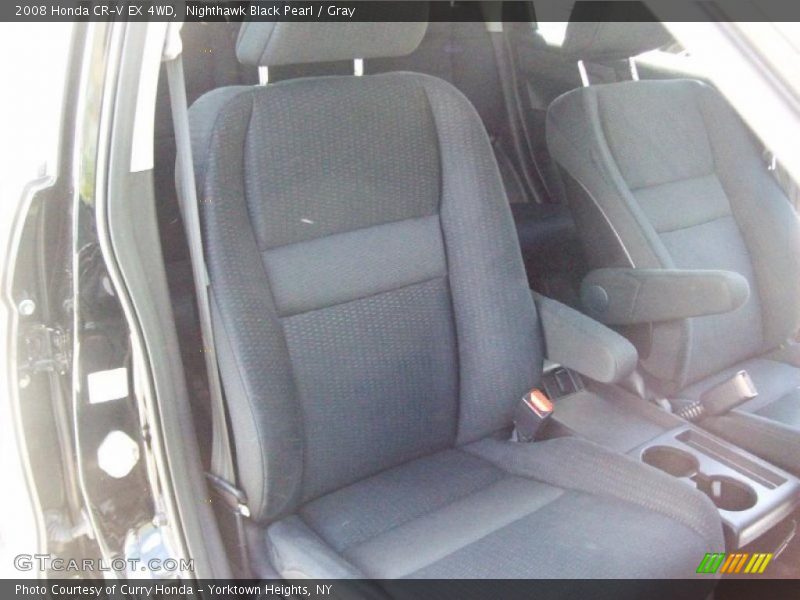 Nighthawk Black Pearl / Gray 2008 Honda CR-V EX 4WD