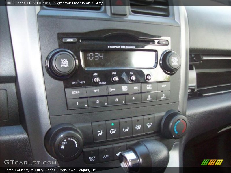 Nighthawk Black Pearl / Gray 2008 Honda CR-V EX 4WD