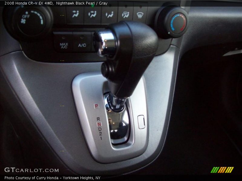 Nighthawk Black Pearl / Gray 2008 Honda CR-V EX 4WD