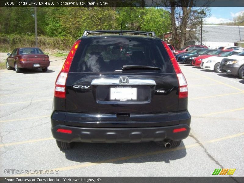 Nighthawk Black Pearl / Gray 2008 Honda CR-V EX 4WD