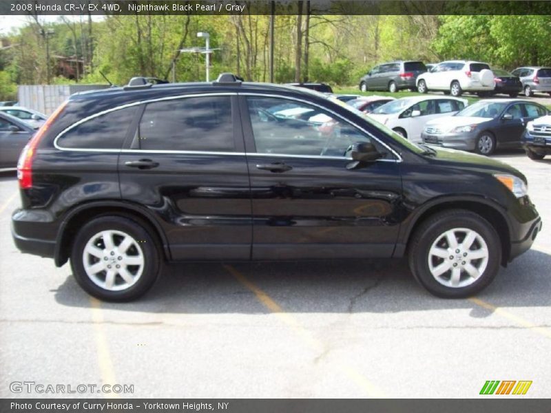 Nighthawk Black Pearl / Gray 2008 Honda CR-V EX 4WD
