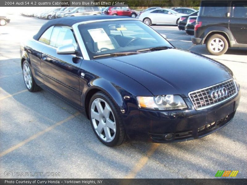 Moro Blue Pearl Effect / Silver 2004 Audi S4 4.2 quattro Cabriolet