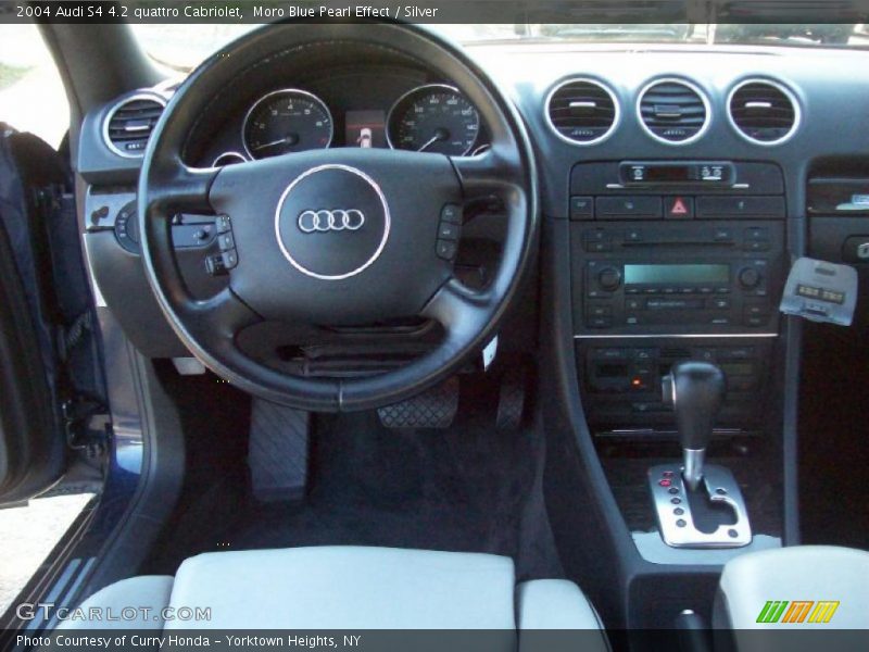 Moro Blue Pearl Effect / Silver 2004 Audi S4 4.2 quattro Cabriolet