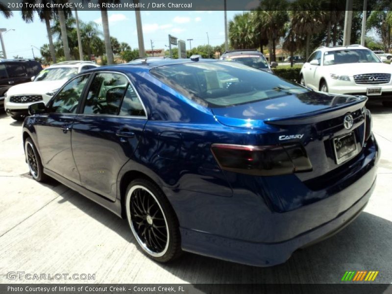 Blue Ribbon Metallic / Dark Charcoal 2010 Toyota Camry SE V6