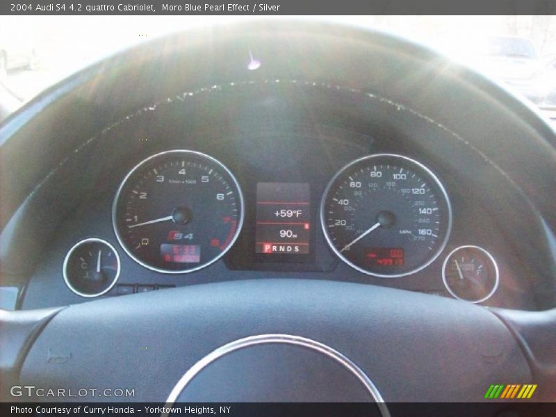 Moro Blue Pearl Effect / Silver 2004 Audi S4 4.2 quattro Cabriolet