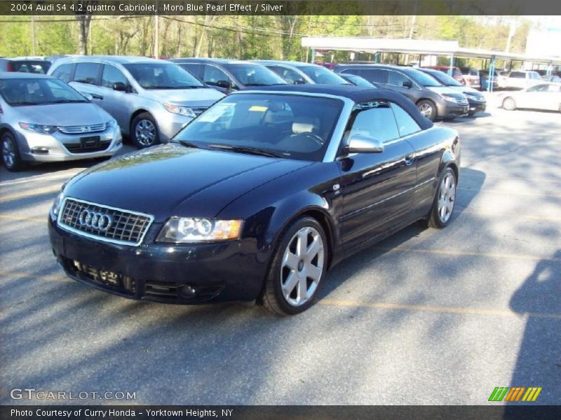 Moro Blue Pearl Effect / Silver 2004 Audi S4 4.2 quattro Cabriolet