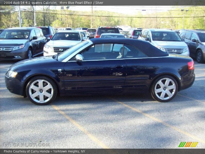 Moro Blue Pearl Effect / Silver 2004 Audi S4 4.2 quattro Cabriolet