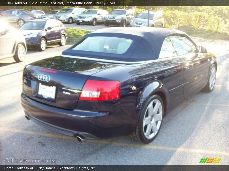 Moro Blue Pearl Effect / Silver 2004 Audi S4 4.2 quattro Cabriolet