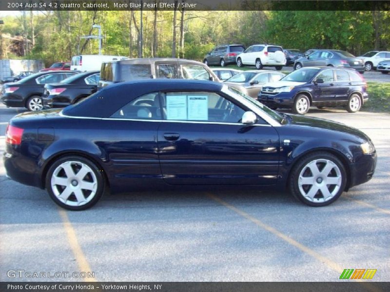 Moro Blue Pearl Effect / Silver 2004 Audi S4 4.2 quattro Cabriolet