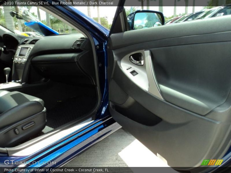 Blue Ribbon Metallic / Dark Charcoal 2010 Toyota Camry SE V6