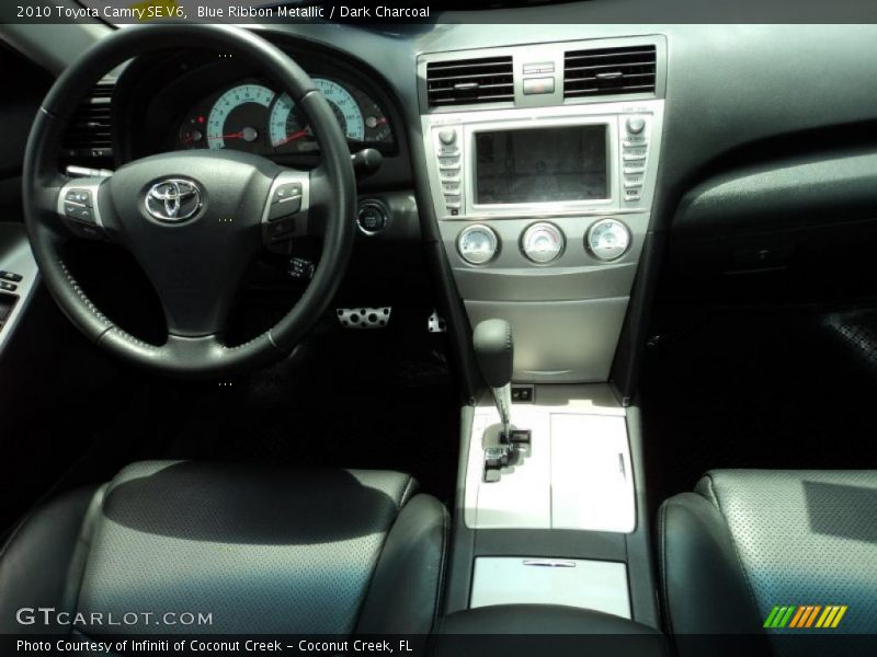 Blue Ribbon Metallic / Dark Charcoal 2010 Toyota Camry SE V6