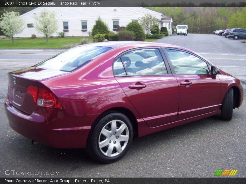 Tango Red Pearl / Ivory 2007 Honda Civic LX Sedan