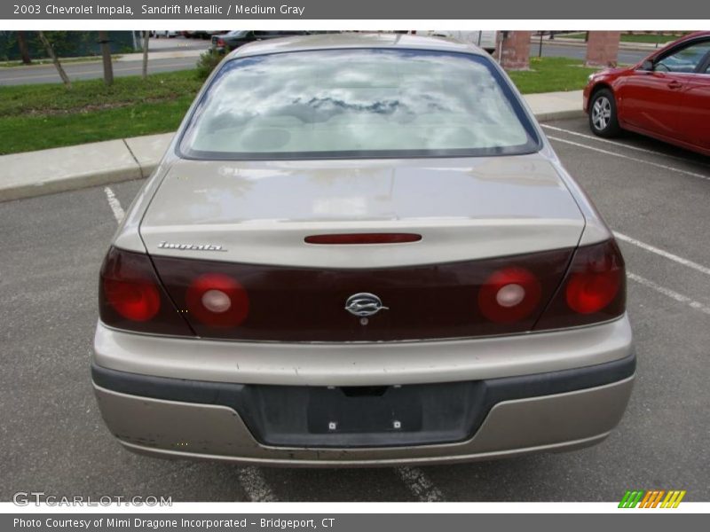 Sandrift Metallic / Medium Gray 2003 Chevrolet Impala