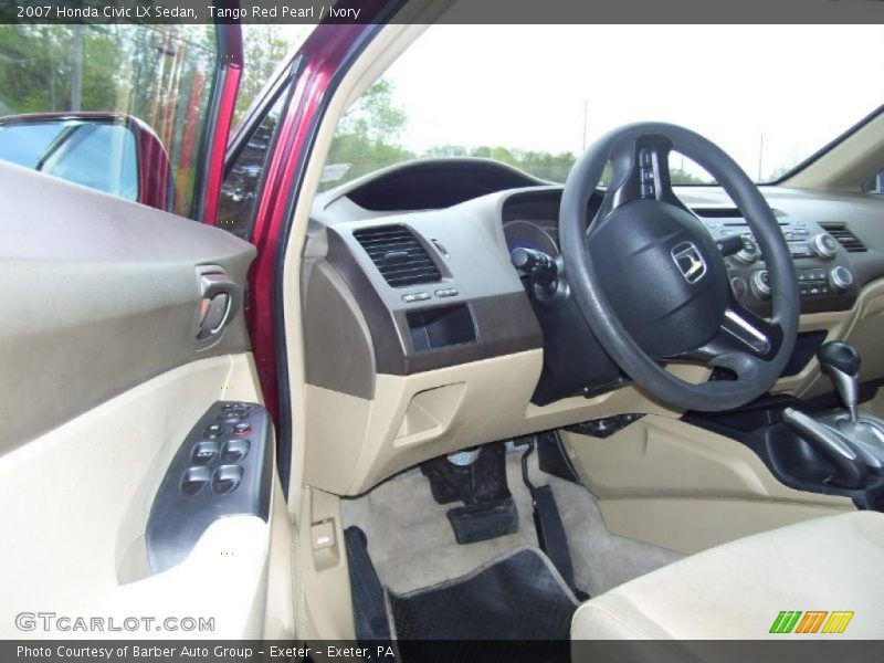 Tango Red Pearl / Ivory 2007 Honda Civic LX Sedan