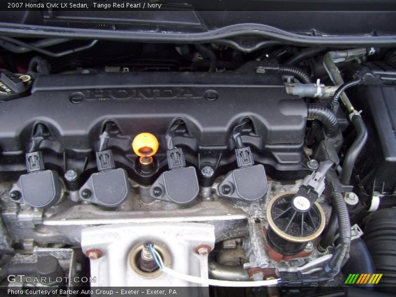 Tango Red Pearl / Ivory 2007 Honda Civic LX Sedan