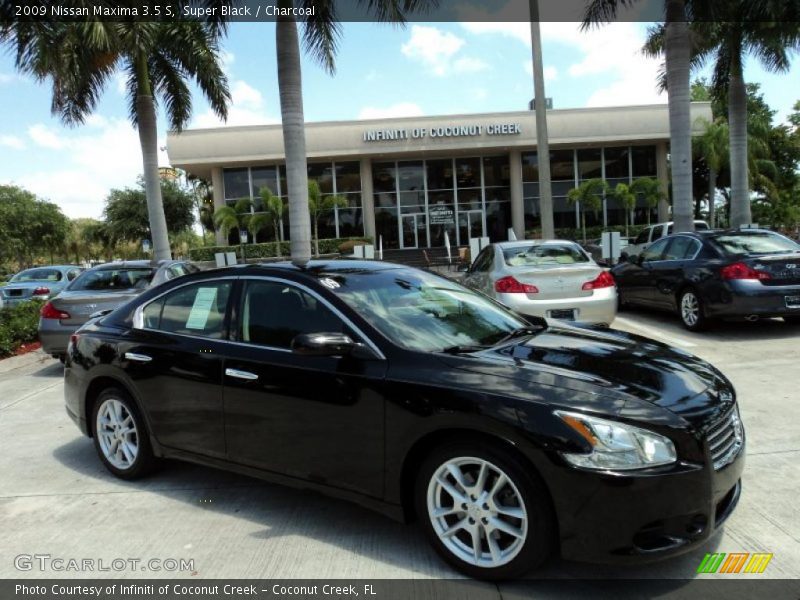 Super Black / Charcoal 2009 Nissan Maxima 3.5 S