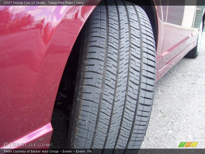 Tango Red Pearl / Ivory 2007 Honda Civic LX Sedan
