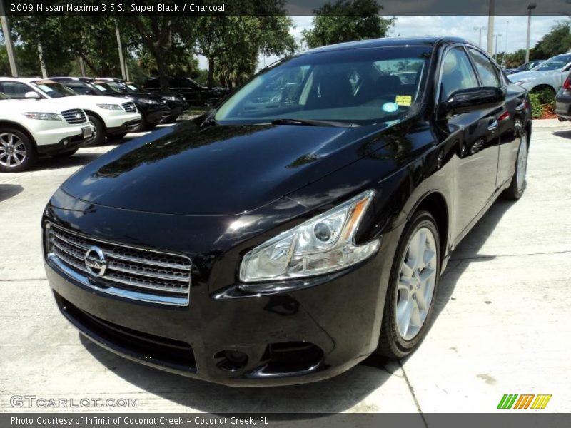 Super Black / Charcoal 2009 Nissan Maxima 3.5 S