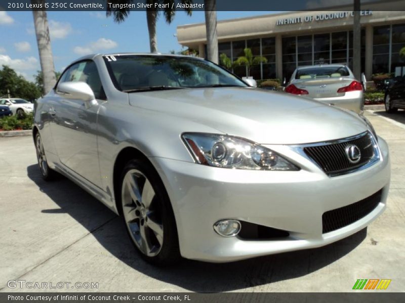Tungsten Silver Pearl / Alabaster 2010 Lexus IS 250C Convertible