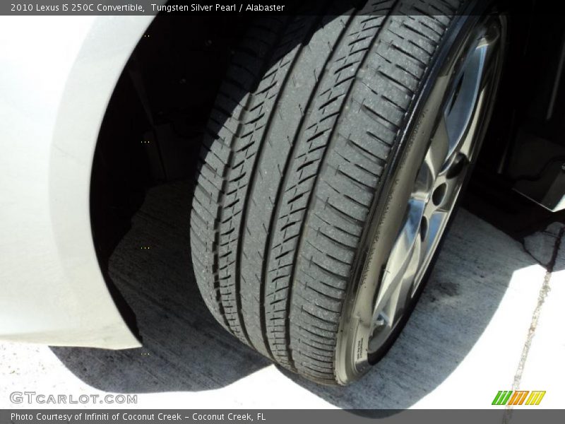 Tungsten Silver Pearl / Alabaster 2010 Lexus IS 250C Convertible