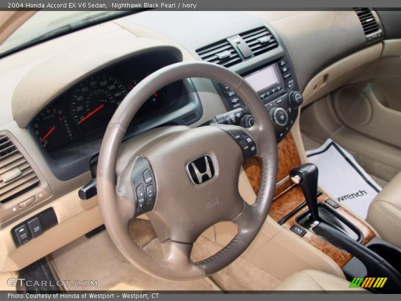 Nighthawk Black Pearl / Ivory 2004 Honda Accord EX V6 Sedan
