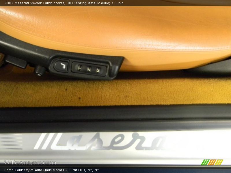 Blu Sebring Metallic (Blue) / Cuoio 2003 Maserati Spyder Cambiocorsa