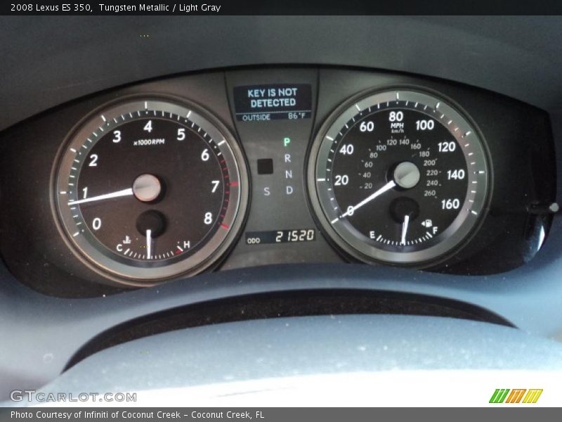 Tungsten Metallic / Light Gray 2008 Lexus ES 350