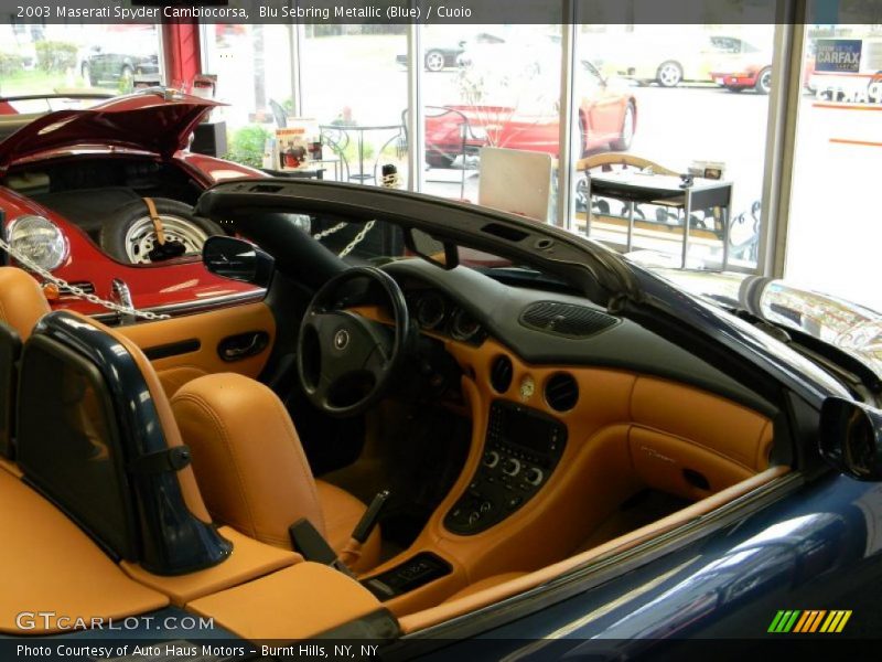 Blu Sebring Metallic (Blue) / Cuoio 2003 Maserati Spyder Cambiocorsa