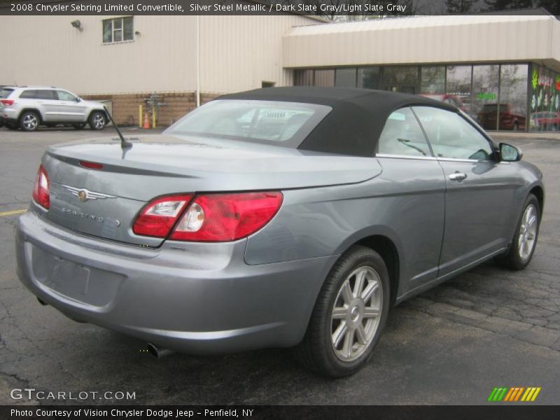 Silver Steel Metallic / Dark Slate Gray/Light Slate Gray 2008 Chrysler Sebring Limited Convertible