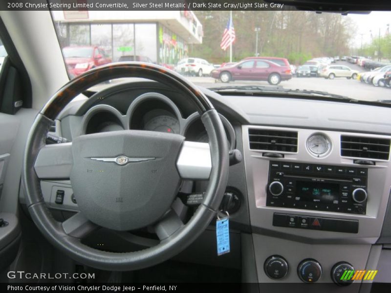 Silver Steel Metallic / Dark Slate Gray/Light Slate Gray 2008 Chrysler Sebring Limited Convertible