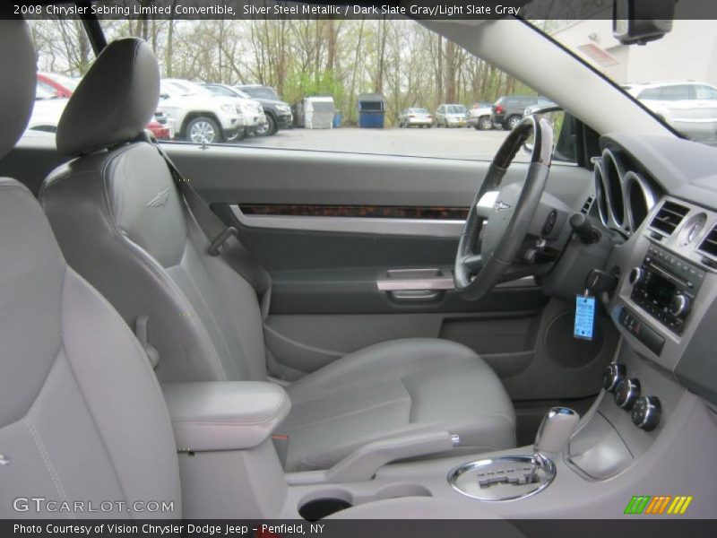 Silver Steel Metallic / Dark Slate Gray/Light Slate Gray 2008 Chrysler Sebring Limited Convertible