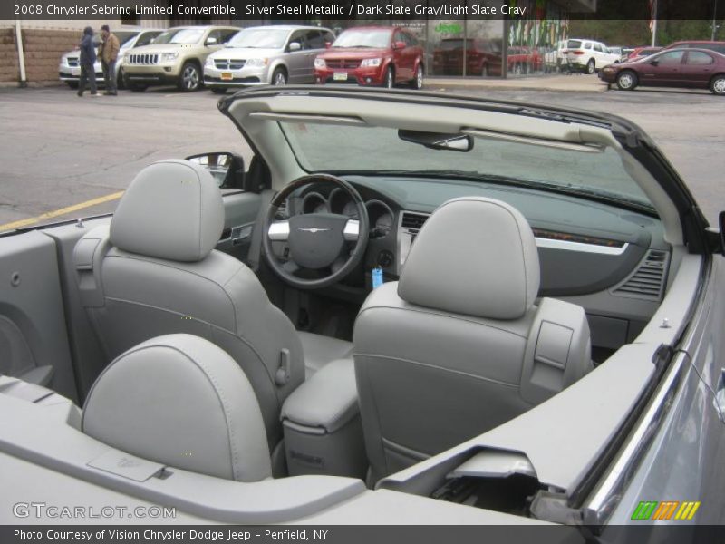 Silver Steel Metallic / Dark Slate Gray/Light Slate Gray 2008 Chrysler Sebring Limited Convertible