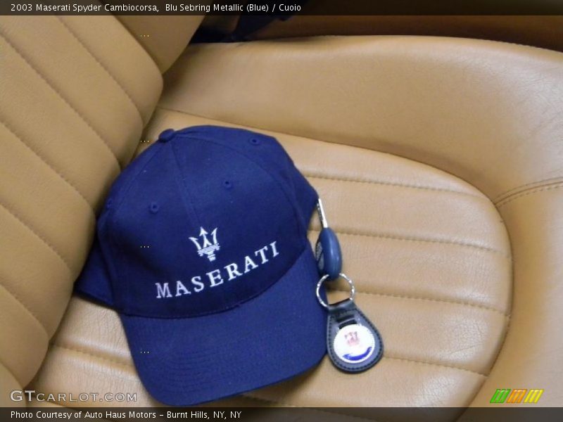 Blu Sebring Metallic (Blue) / Cuoio 2003 Maserati Spyder Cambiocorsa