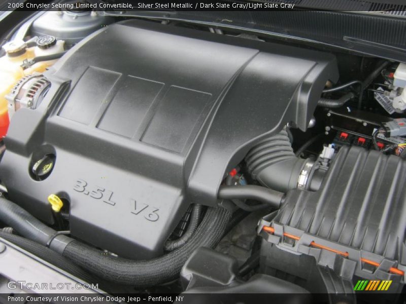 Silver Steel Metallic / Dark Slate Gray/Light Slate Gray 2008 Chrysler Sebring Limited Convertible