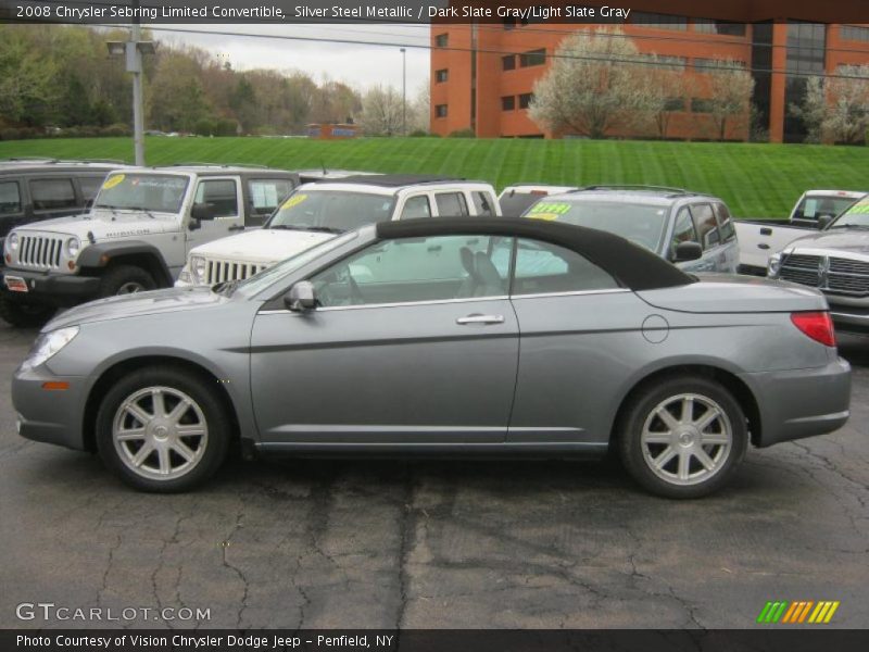 Silver Steel Metallic / Dark Slate Gray/Light Slate Gray 2008 Chrysler Sebring Limited Convertible