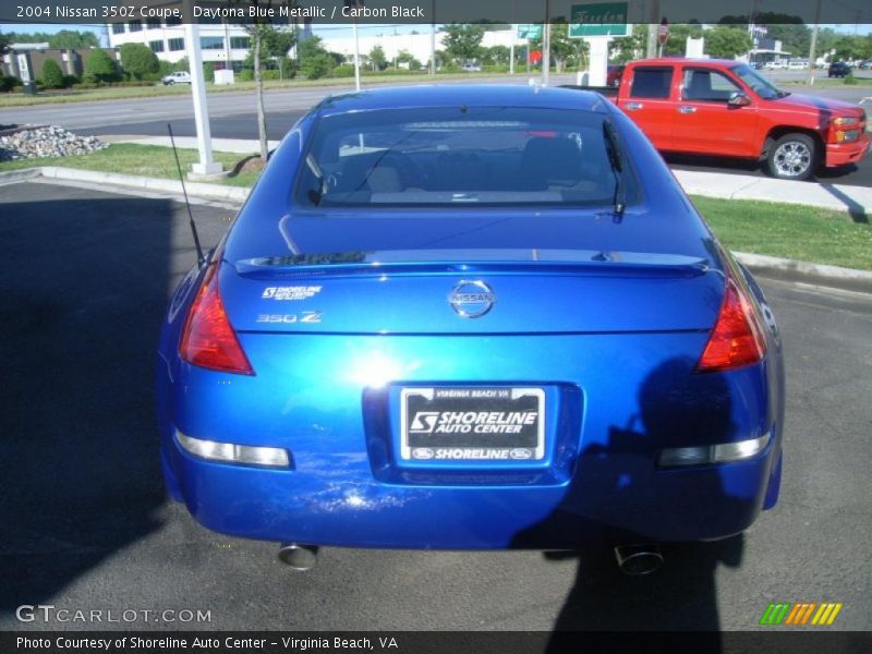 Daytona Blue Metallic / Carbon Black 2004 Nissan 350Z Coupe