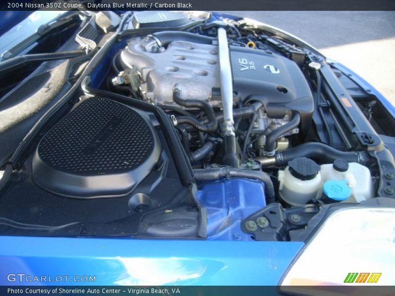 Daytona Blue Metallic / Carbon Black 2004 Nissan 350Z Coupe