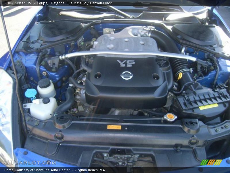 Daytona Blue Metallic / Carbon Black 2004 Nissan 350Z Coupe