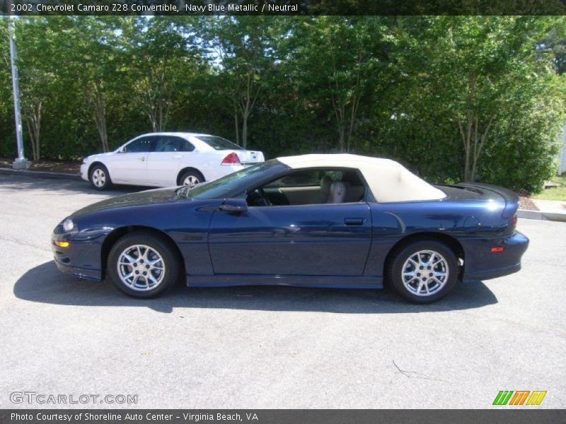 Navy Blue Metallic / Neutral 2002 Chevrolet Camaro Z28 Convertible