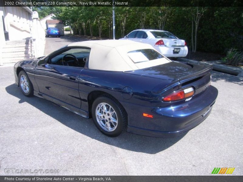 Navy Blue Metallic / Neutral 2002 Chevrolet Camaro Z28 Convertible